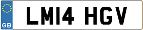 Truck License Plate